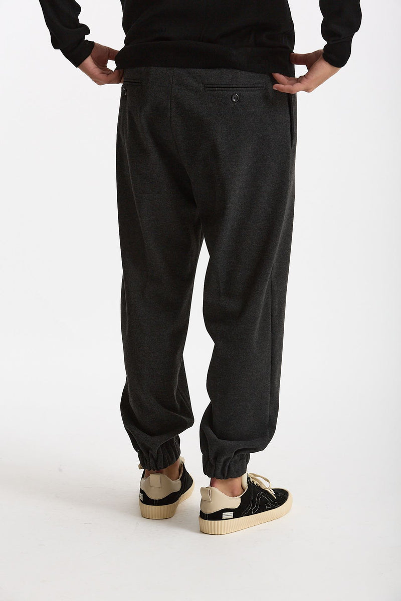 Pantalone in Jersey di viscosa grigio men Hosio - 3