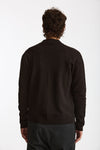 Maglia Full zip in lana merino marrone men Hosio - 3