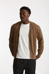Cardigan in lana rasata cammello men Hosio - 6