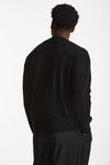 Cardigan in lana rasata nero men Hosio - 3