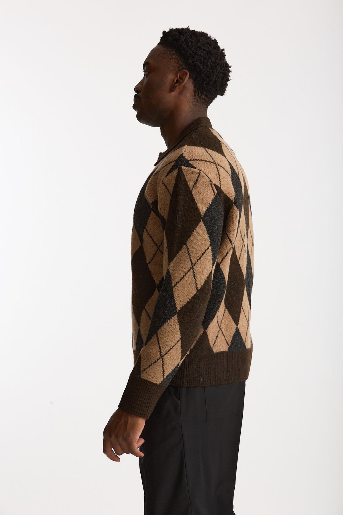 Polo misto lana Fantasia men Hosio - 1