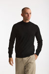 Lupetto in lana rasata nero men Hosio - 1