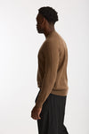 Maglia girocollo in lana cammello men Hosio - 2