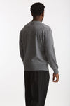 Maglia in lana rasata grigio men Hosio - 3