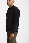 Maglia in lana supergeelong blu men Hosio - 2
