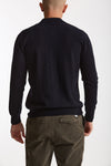 Maglia in lana supergeelong blu men Hosio - 3