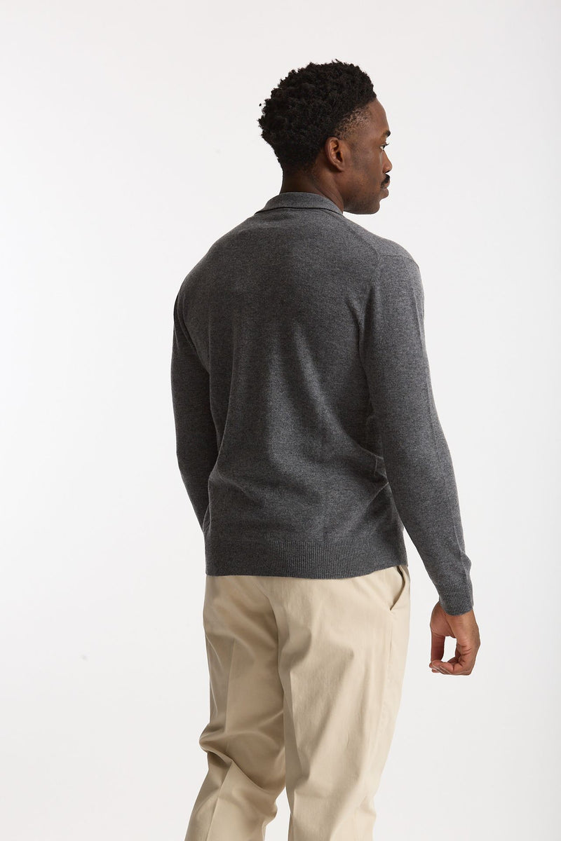 Maglia in lana supergeelong grigio men Hosio - 2