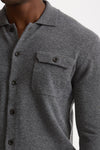 Maglia in lana supergeelong grigio men Hosio - 4