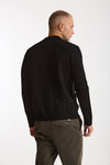 Cardigan in lana supergeelong nero men Hosio - 4