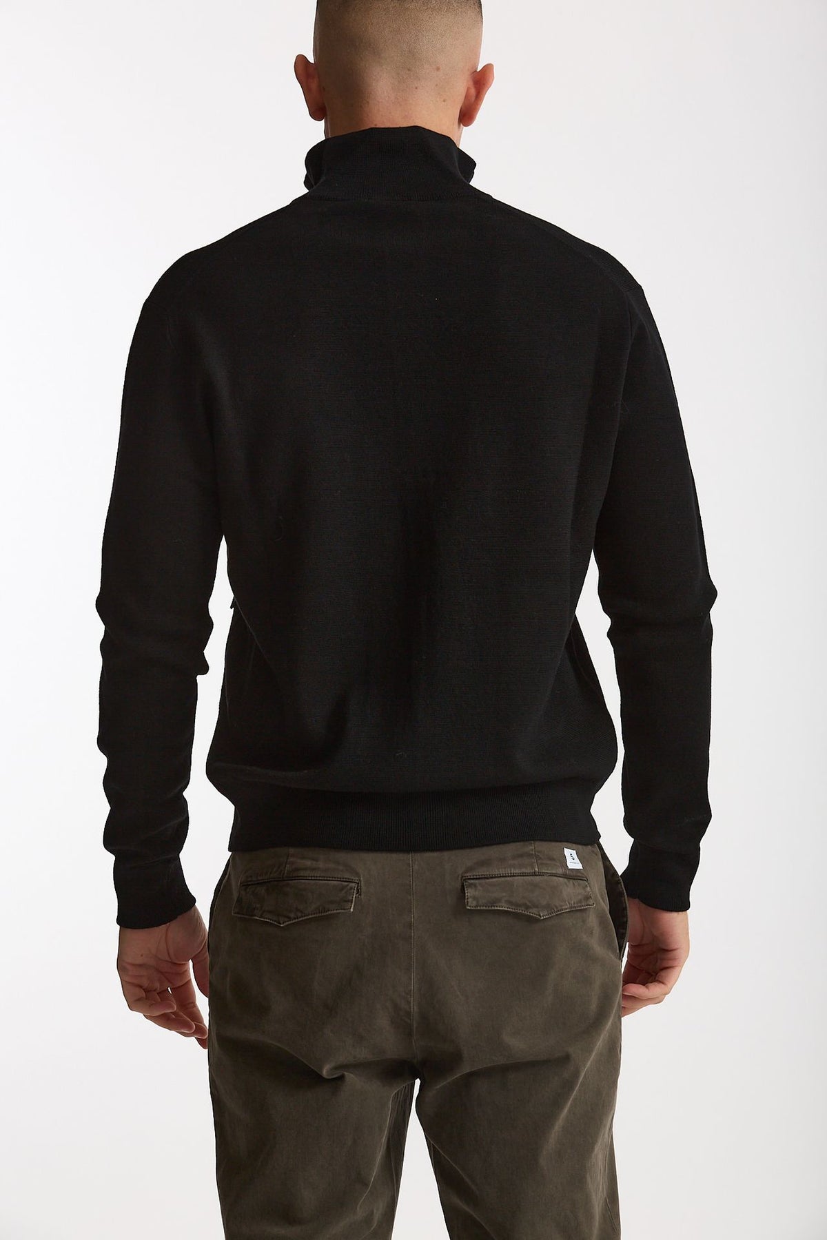 Cardigan in lana nero men Hosio - 3