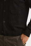 Cardigan in lana nero men Hosio - 6