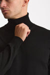 Dolcevita in lana rasata nero men Hosio - 5