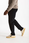Pantalone in velluto di cotone stretch blu men Incotex - 3
