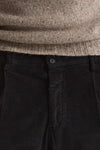 Pantalone in velluto di cotone stretch blu men Incotex - 5