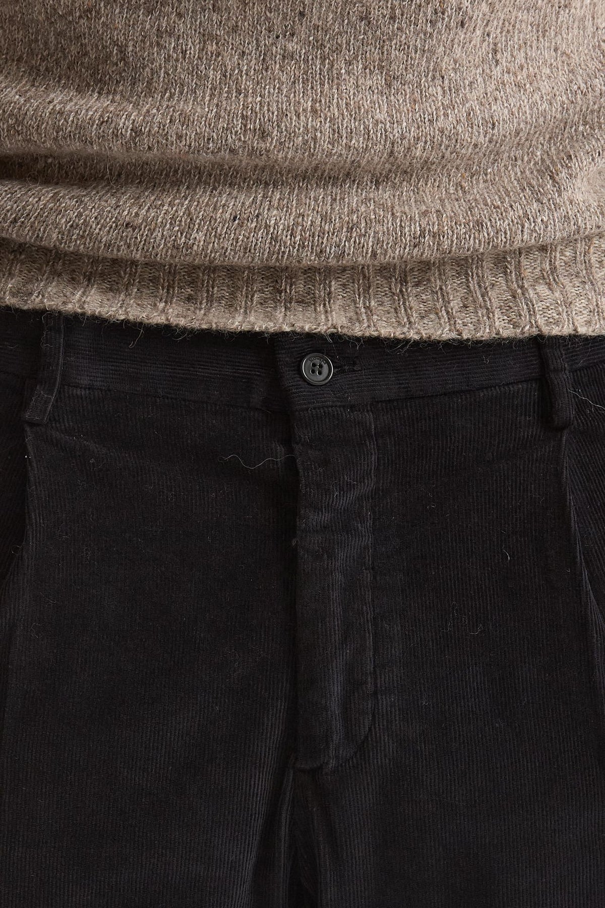 Pantalone in velluto di cotone stretch blu men Incotex - 5
