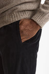 Pantalone in velluto di cotone stretch blu men Incotex - 6