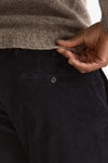 Pantalone in velluto di cotone stretch blu men Incotex - 7