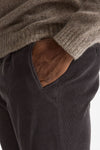 Pantalone in velluto di cotone stretch grigio men Incotex - 6