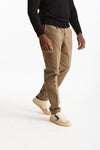 Pantalone cotone stretch microlavorato cammello men Incotex - 4