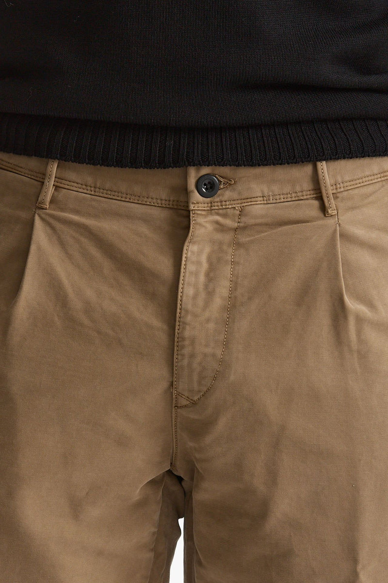 Pantalone cotone stretch microlavorato cammello men Incotex - 5