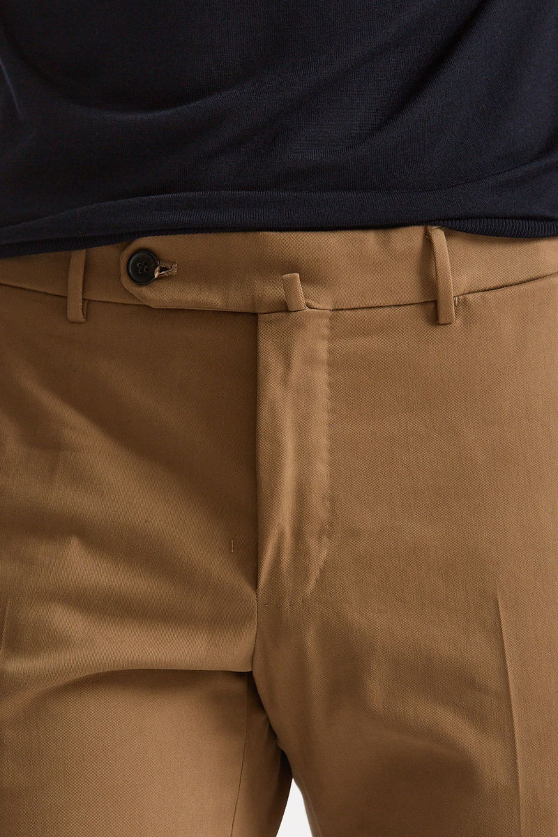 Pantalone cotone stretch cammello men Incotex - 5