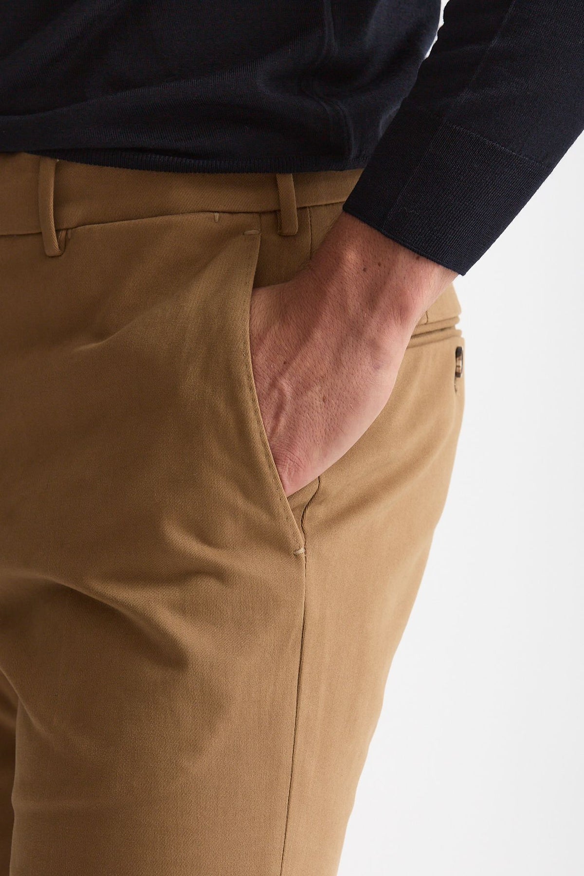 Pantalone cotone stretch cammello men Incotex - 6