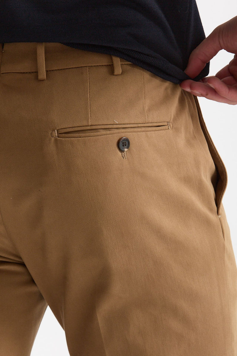 Pantalone cotone stretch cammello men Incotex - 7