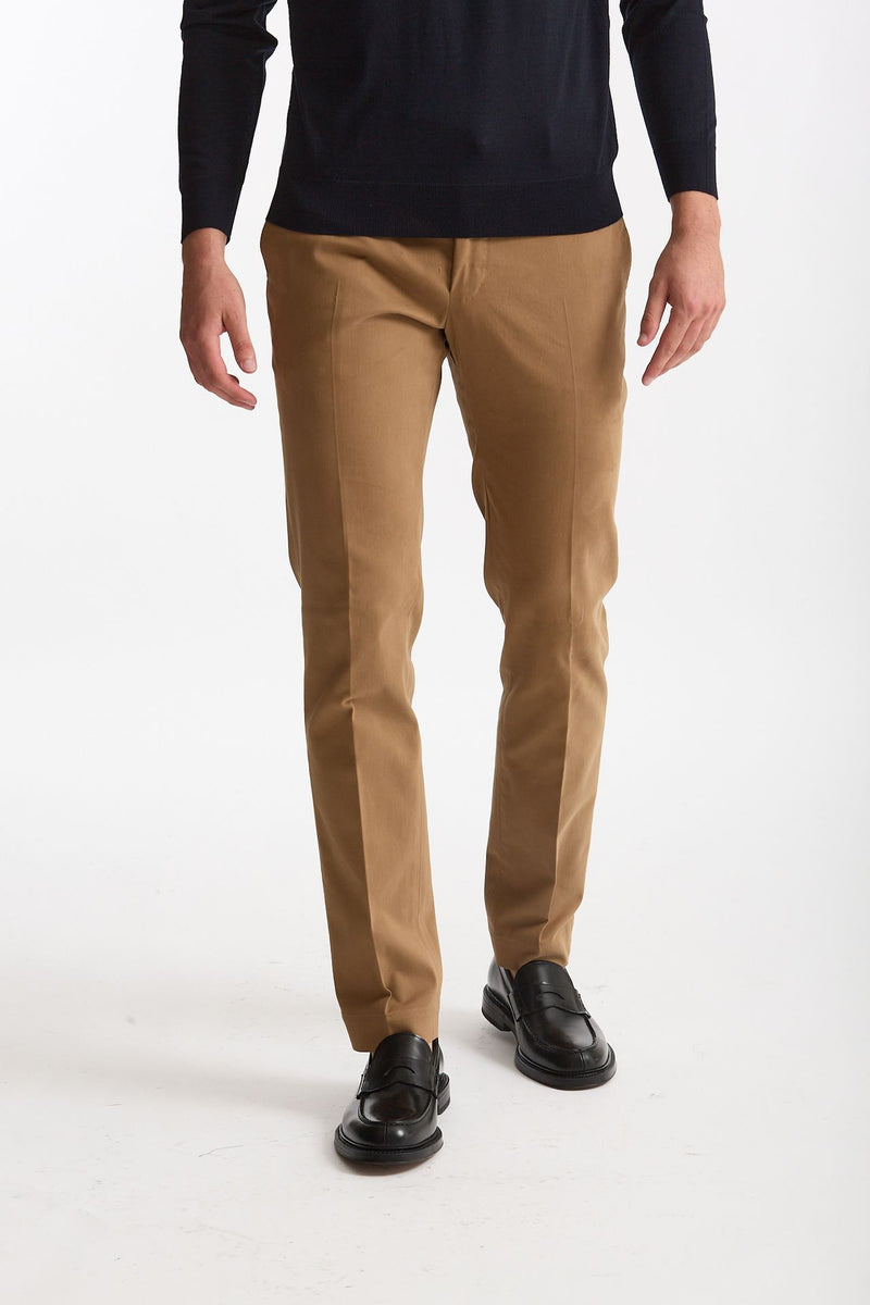 Pantalone cotone stretch cammello men Incotex - 2
