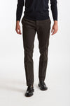 Pantalone cotone stretch marrone men Incotex - 1