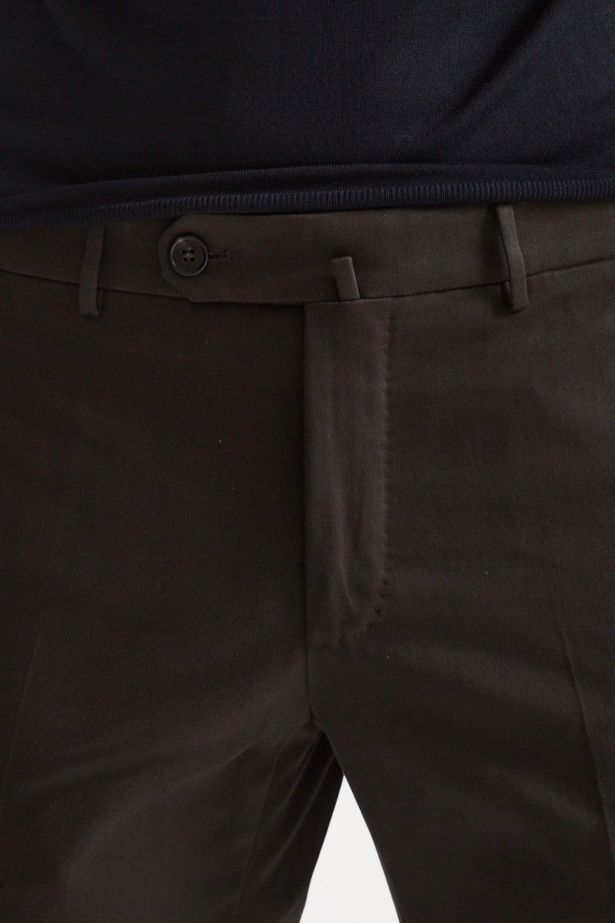 Pantalone cotone stretch marrone men Incotex - 5