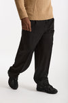 Pantalone in lana stretch nero men Laneus - 4