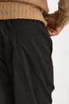 Pantalone in lana stretch nero men Laneus - 7