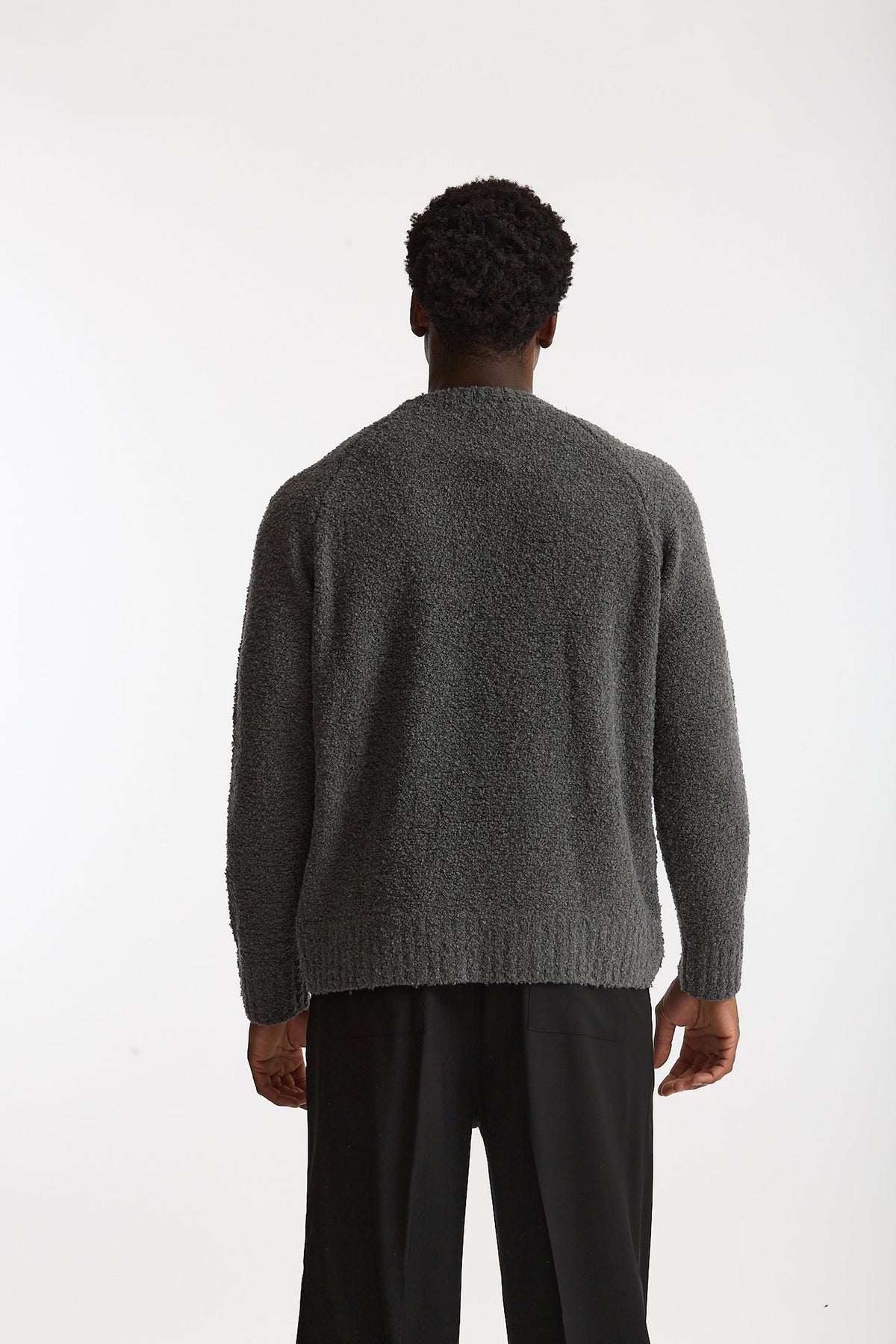 Maglia in lana grigio men Laneus - 3
