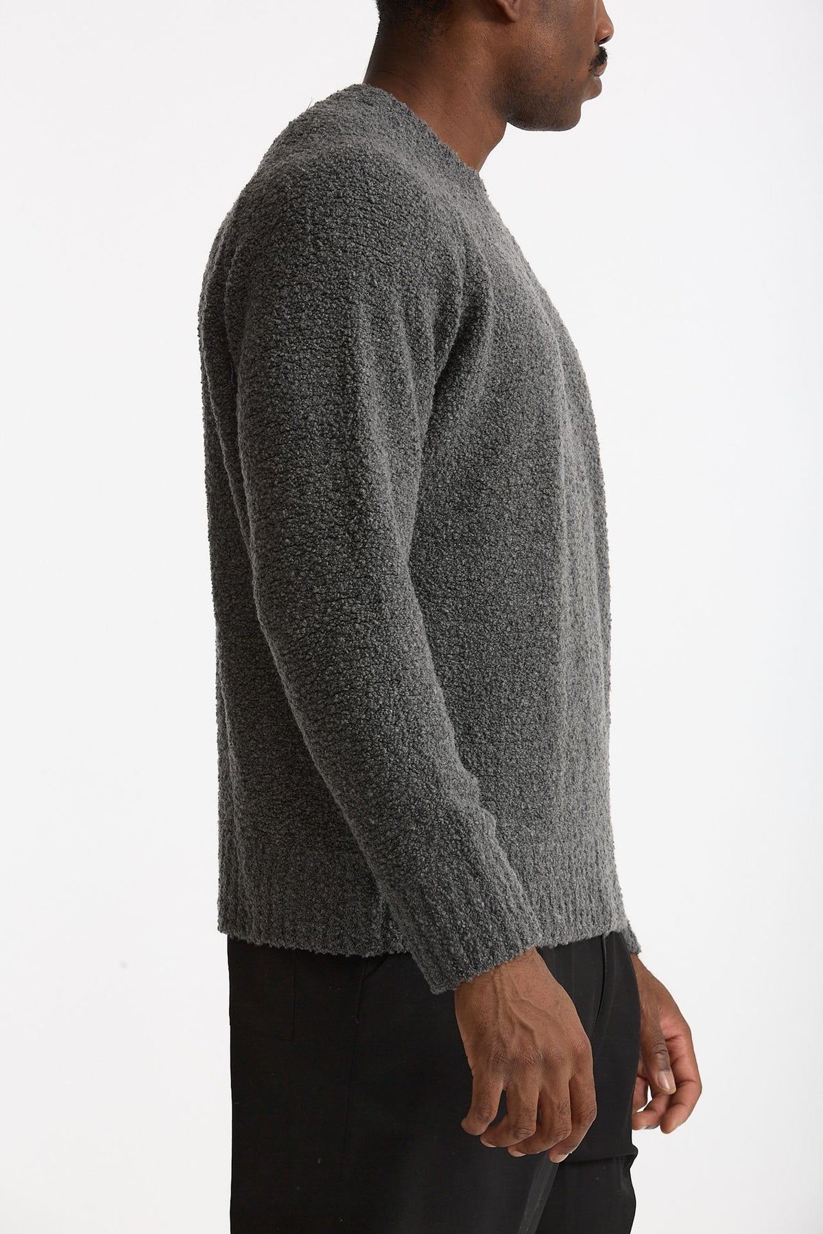 Maglia in lana grigio men Laneus - 4