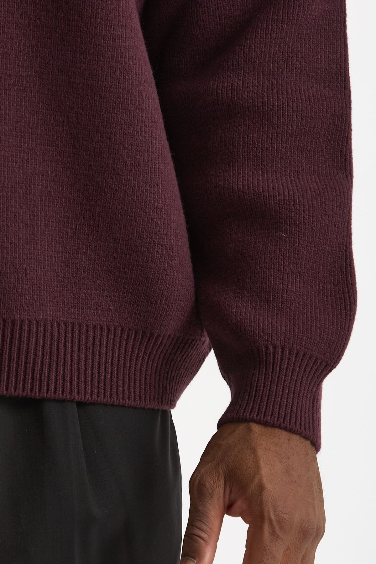 Maglia in lana bordeaux men Laneus - 5