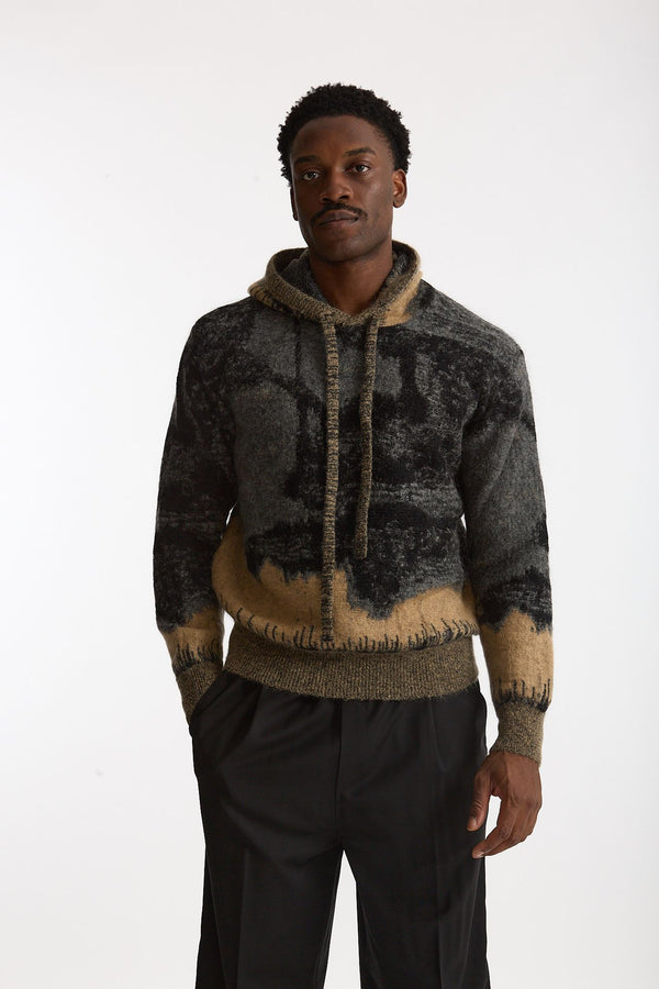 Maglia jacquard fantasia men Laneus