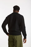Polo lana e cashmere nero men Laneus - 3