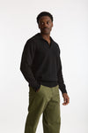 Polo lana e cashmere nero men Laneus - 4