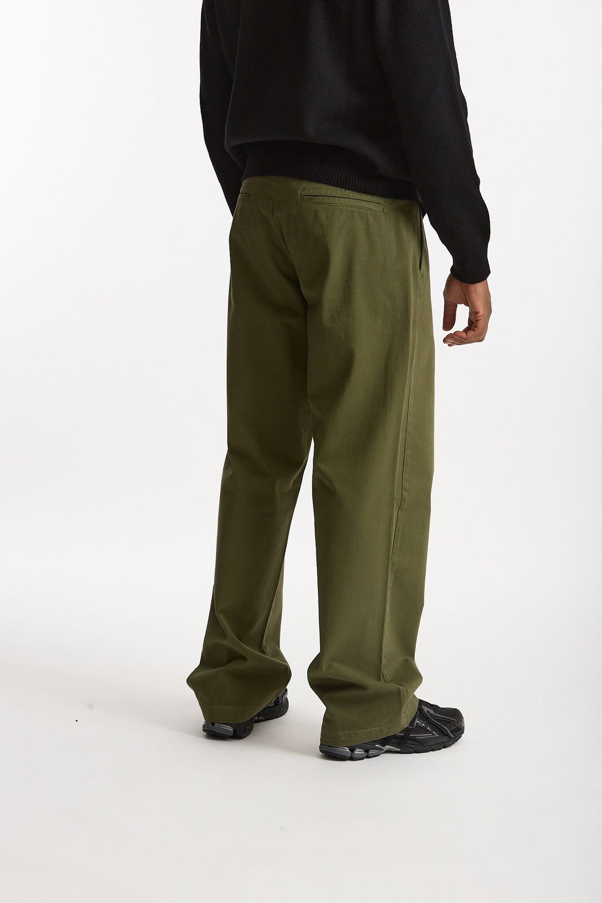 Pantalone in cotone verde men Laneus - 4