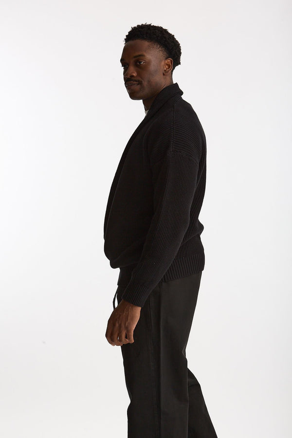 Maglia in cotone nero men Laneus