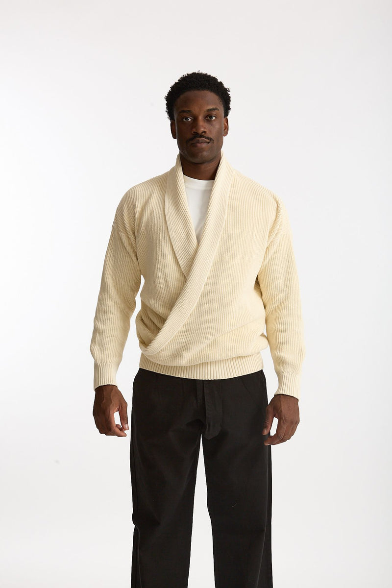 Maglia in cotone panna men Laneus - 3