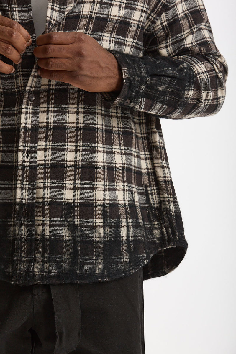 Camicia in flanella scozzese men Laneus - 5
