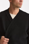 Cardigan in lana nero men Laneus - 5