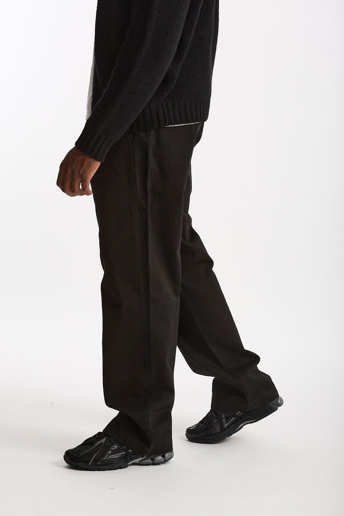 Pantalone in cotone nero men Laneus - 2
