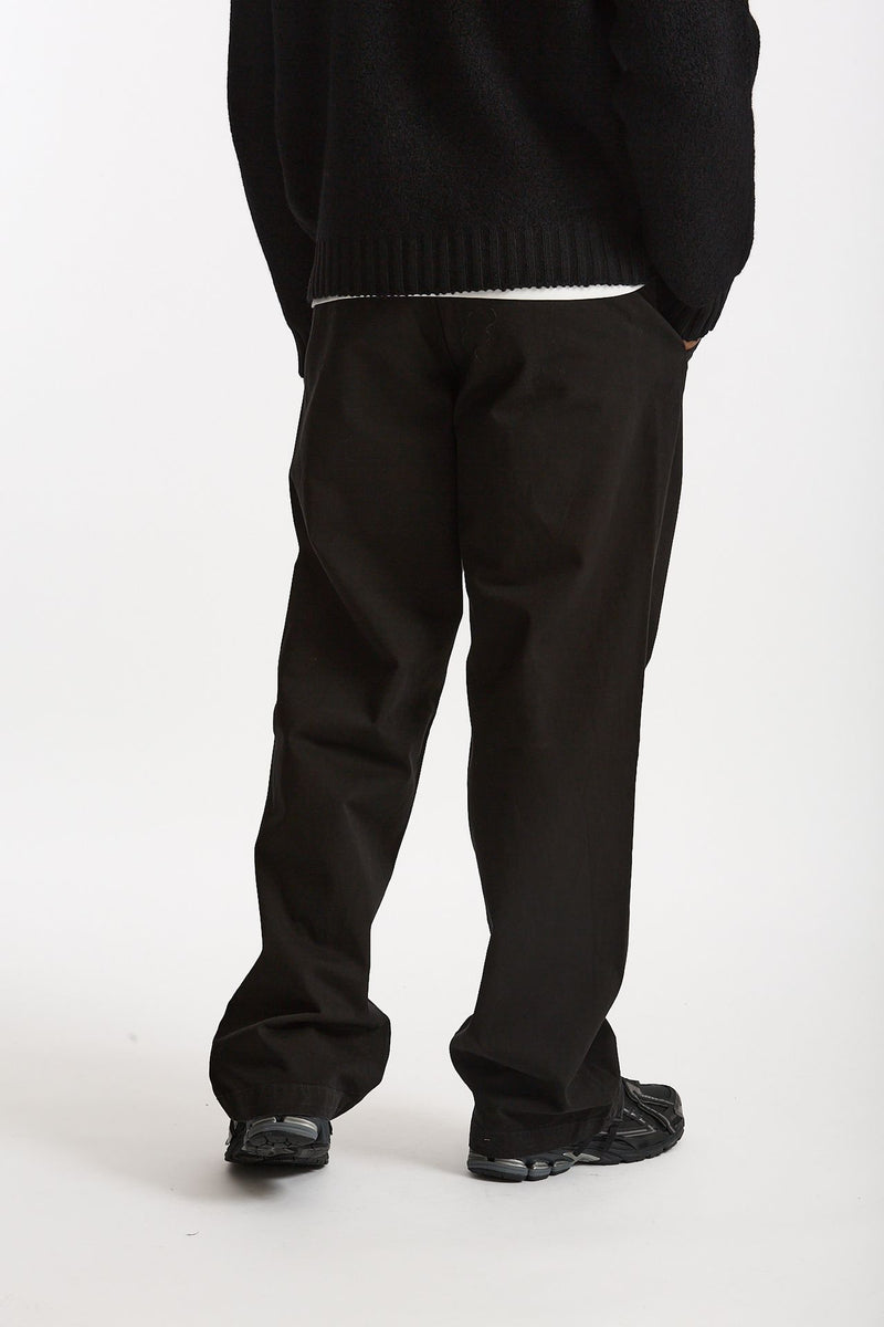 Pantalone in cotone nero men Laneus - 3