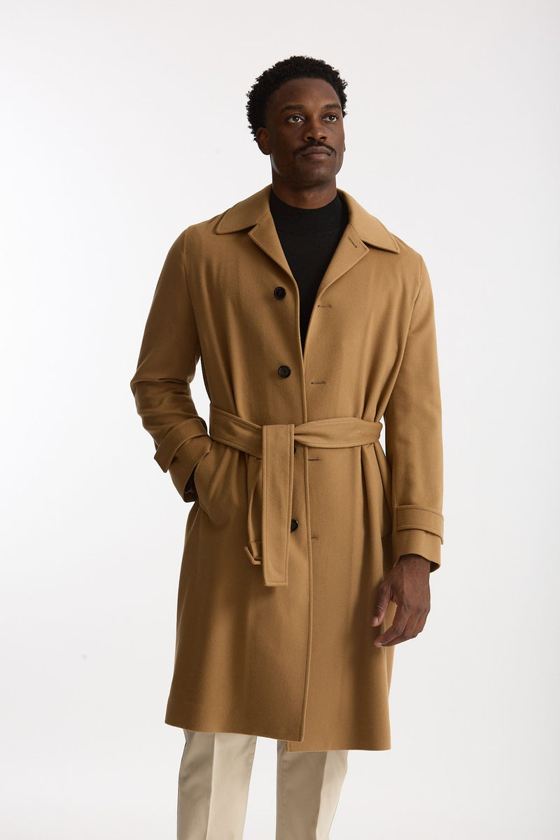 Cappotto monopetto Lana e cashmere cammello men Lardini - 9