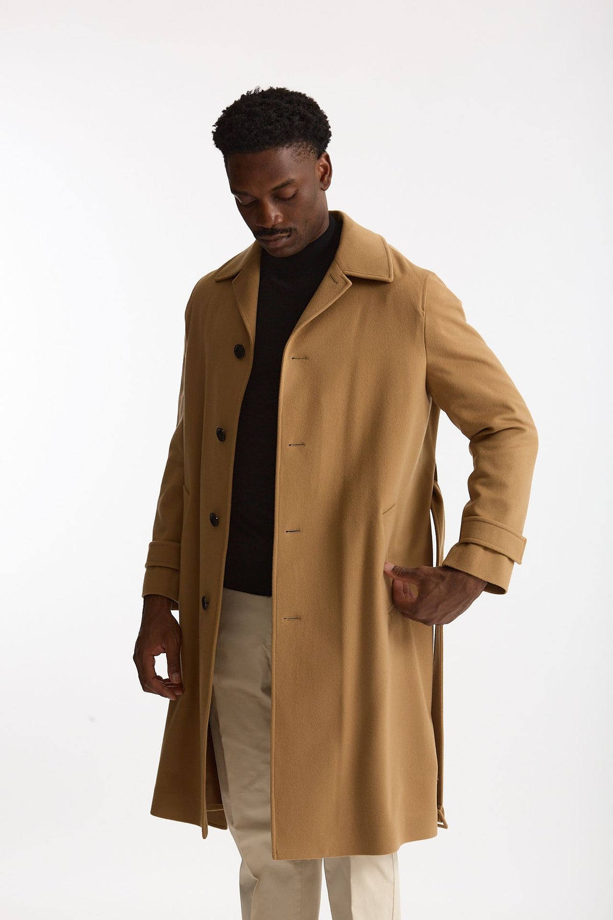 Cappotto monopetto Lana e cashmere cammello men Lardini - 1