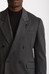 Abito doppiopetto lana tecnica grigio men Lardini - 6
