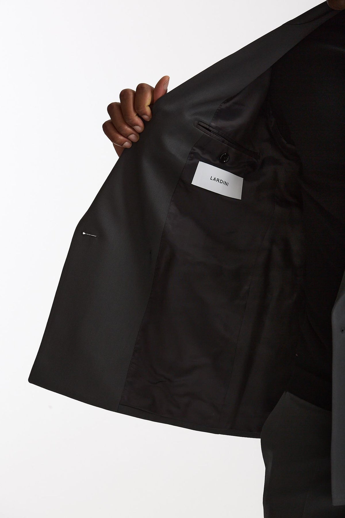 Abito doppiopetto lana tecnica grigio men Lardini - 8