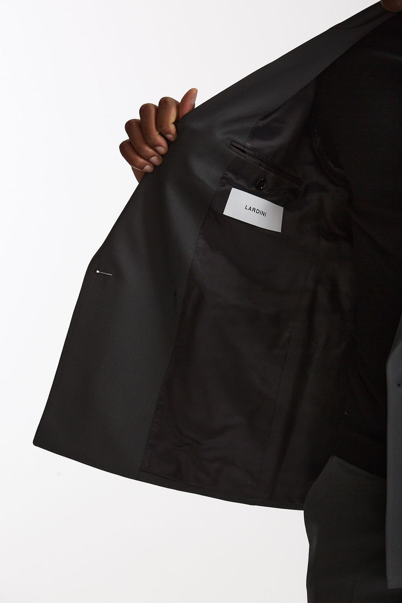 Abito doppiopetto lana tecnica grigio men Lardini - 8